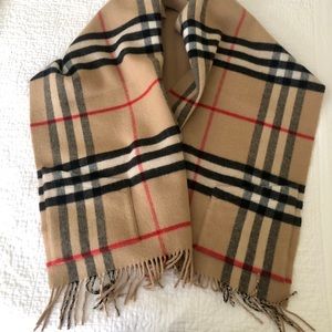 Authentic Burberry Merino/Cashmere shawl/wrap